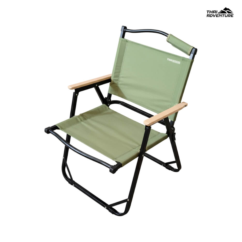 เก้าอี้แคมป์ปิ้ง THAI ADVENTURE รุ่น AMPING COZY CHAIR พับได้ สีเขียว